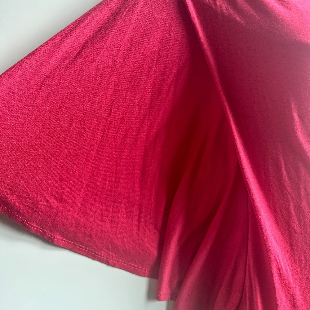 Lush One Shoulder Dress Ruched Bodycon Party Cocktail Raspberry Small NWOT - Picture 11 of 11